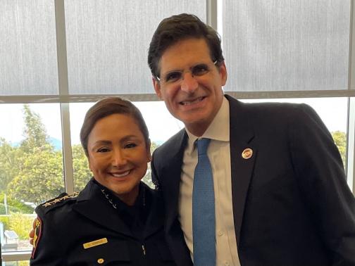 Senator Becker with San Mateo County First Female Sheriff