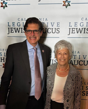 Senator Becker with Holocaust Survivor Jeannette Rinegold