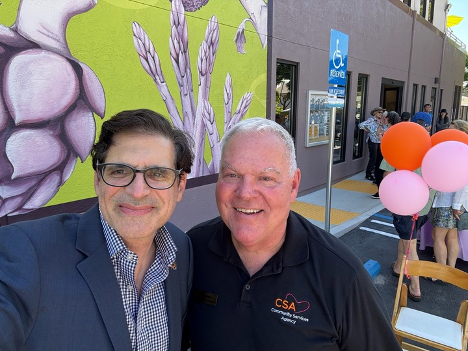 Senator Becker with CSA Executive Director Tom Myers.