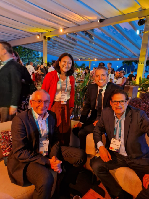 Senator Becker meeting with UN Director of Climate Change Martin Krause and CA Secretary of Natural Resources Wade Crowfoot.