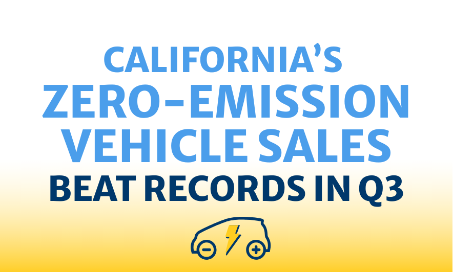 California Zero Emission Vehicle Sales Beat Records in Q3