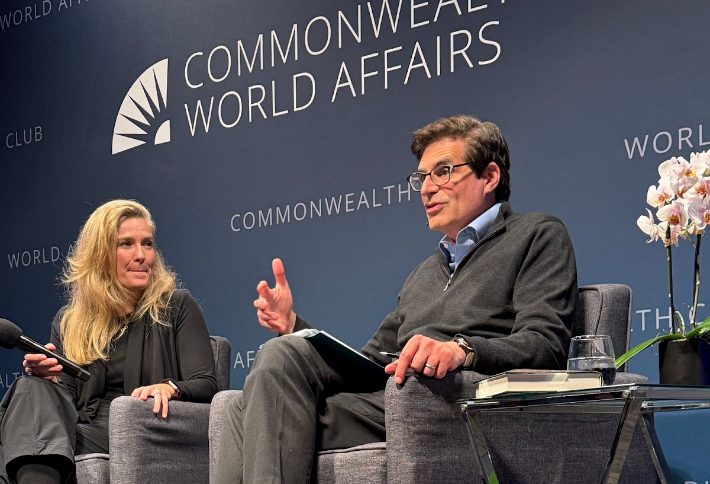 Pictured here: Senator Becker with renowned author Emily Galvin Almanza.