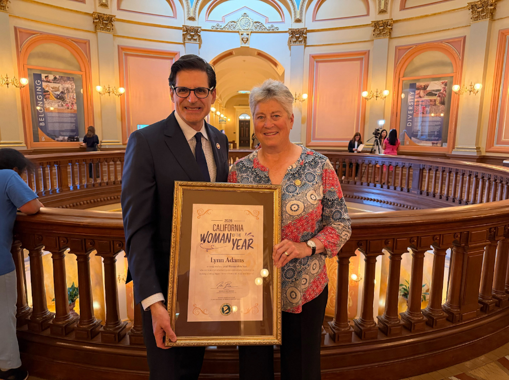 Pictured here: Senator Becker with SD 13’s Woman of the Year Honoree Lynn Adams