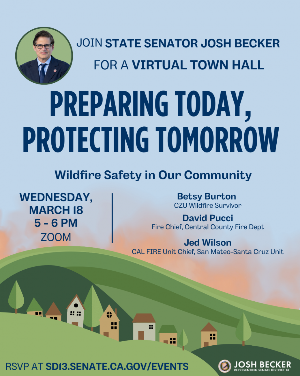 Wildfire Virtual Town Hall Flyer 